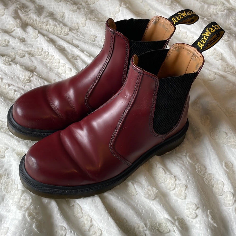 Red 2976 Chelsea Dr. Martens
